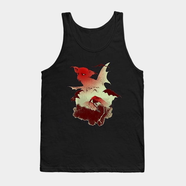 Vampire cats Tank Top by Anna Dietzel